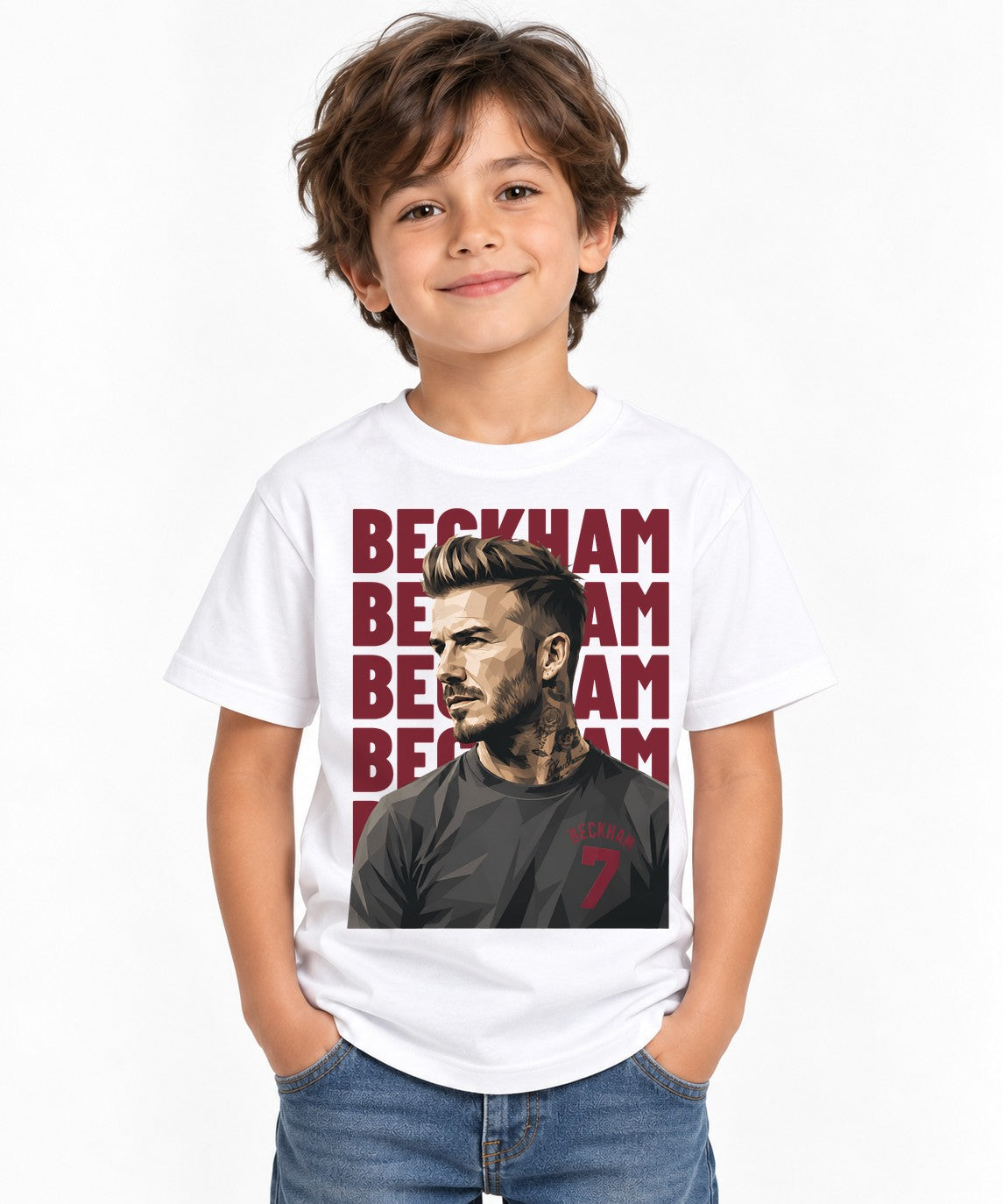 Beckham Portrait - White