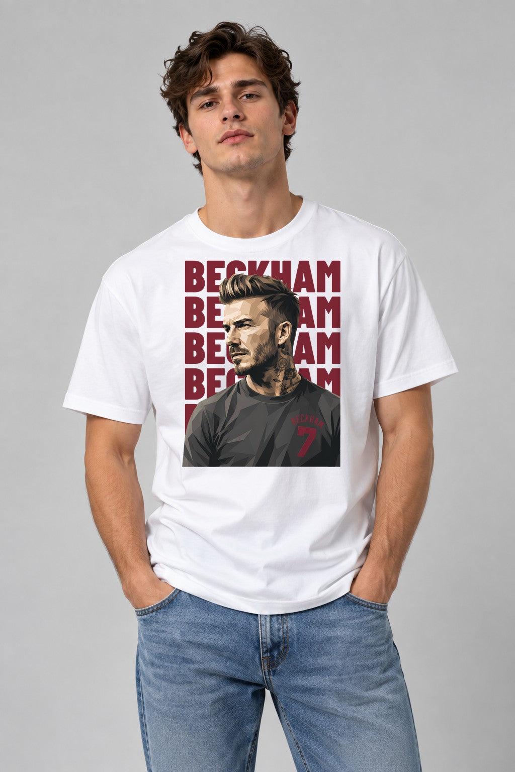 Beckham Portrait - White