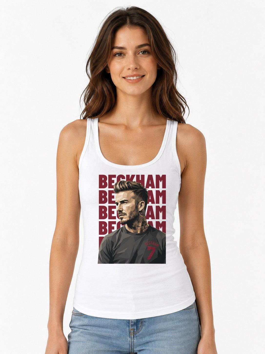 Beckham Portrait - White