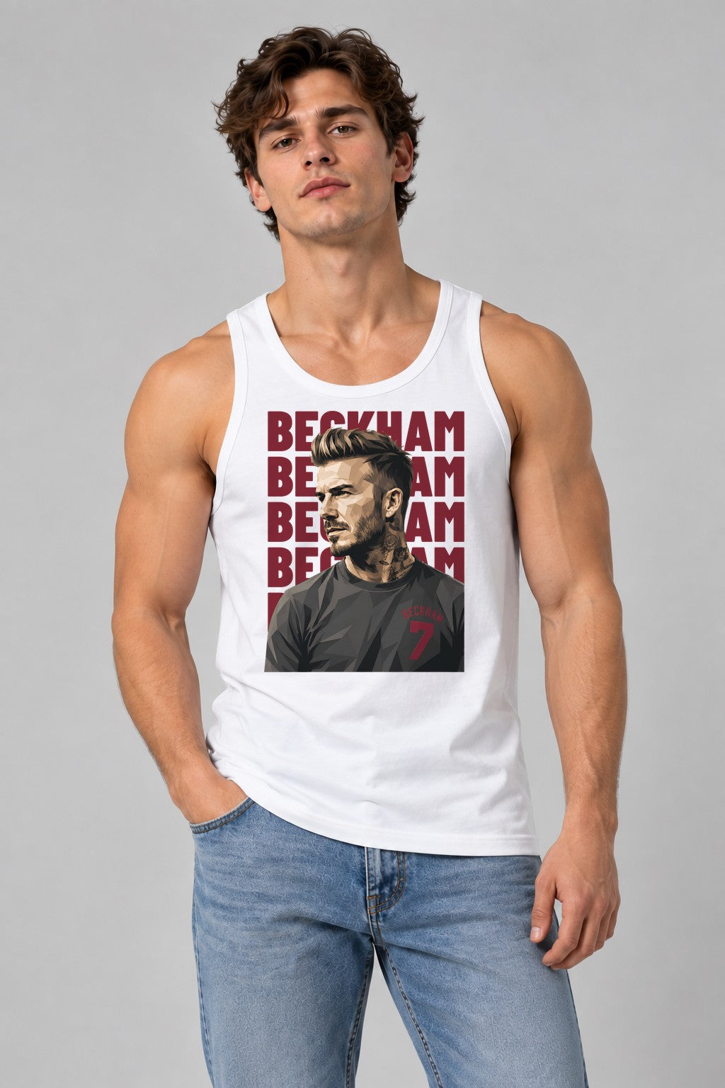 Beckham Portrait - White