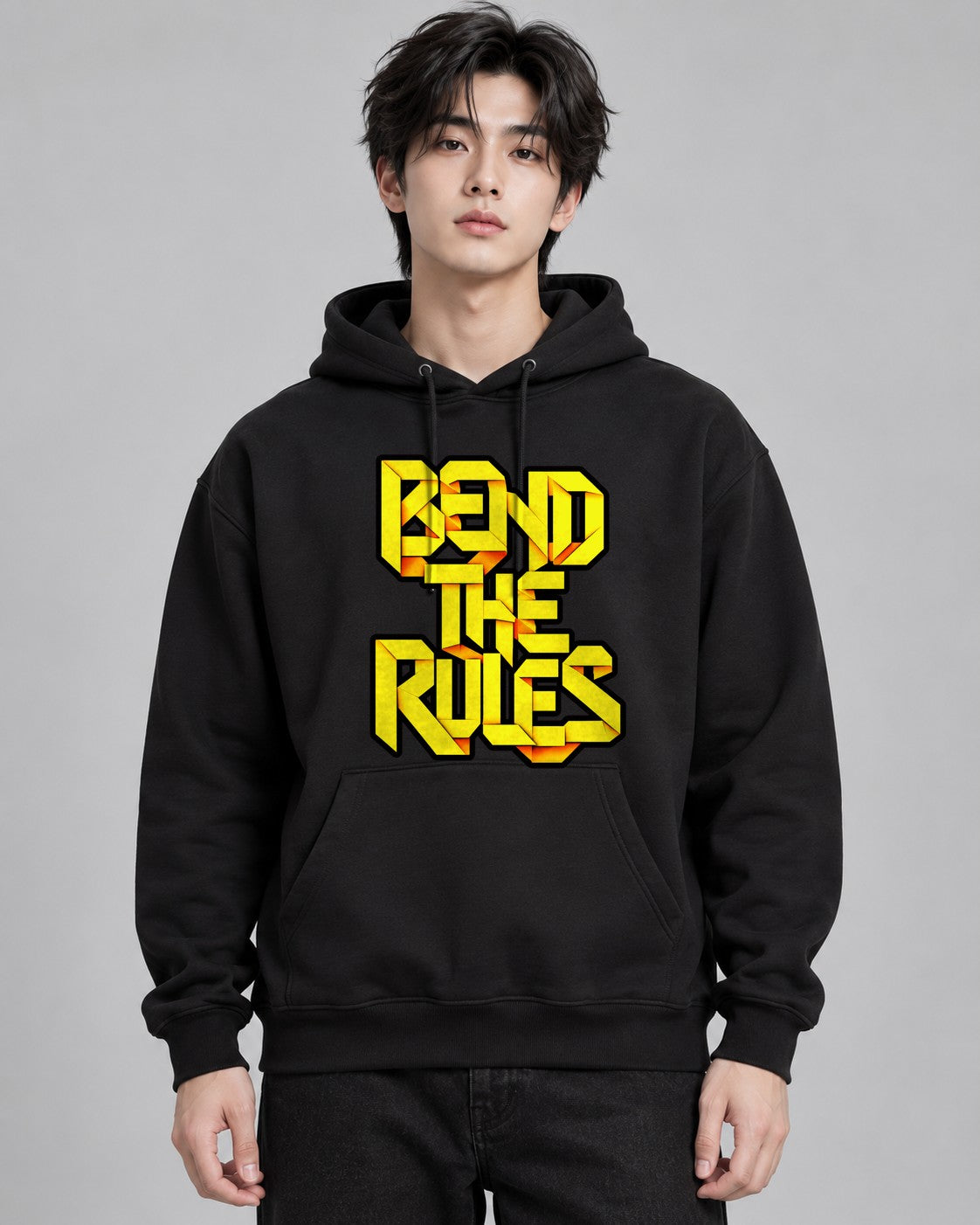 Bend The Rules 3D Ribbon Origami Typ - Black
