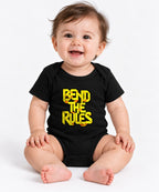 Bend The Rules Graphic Tee - Bold 3D Typography Street Style - Black