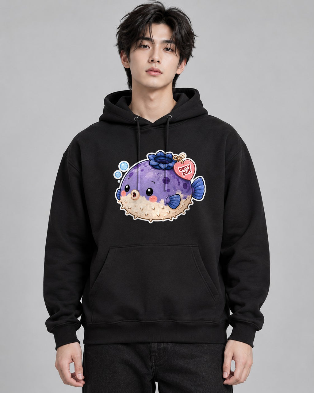 Berry Puff Blowfish - Black