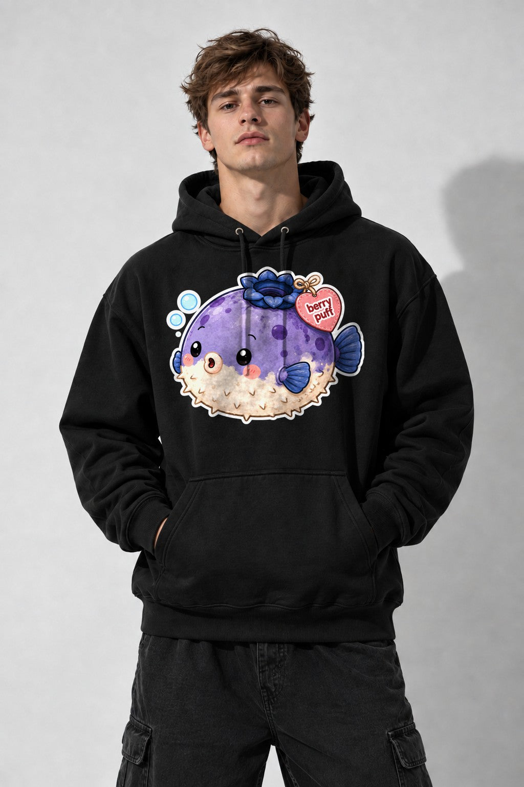 Berry Puff Blowfish - Black