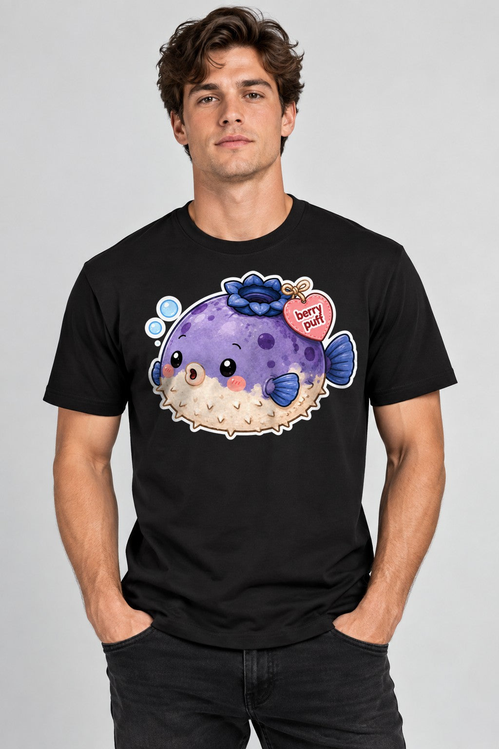 Berry Puff Blowfish - Black