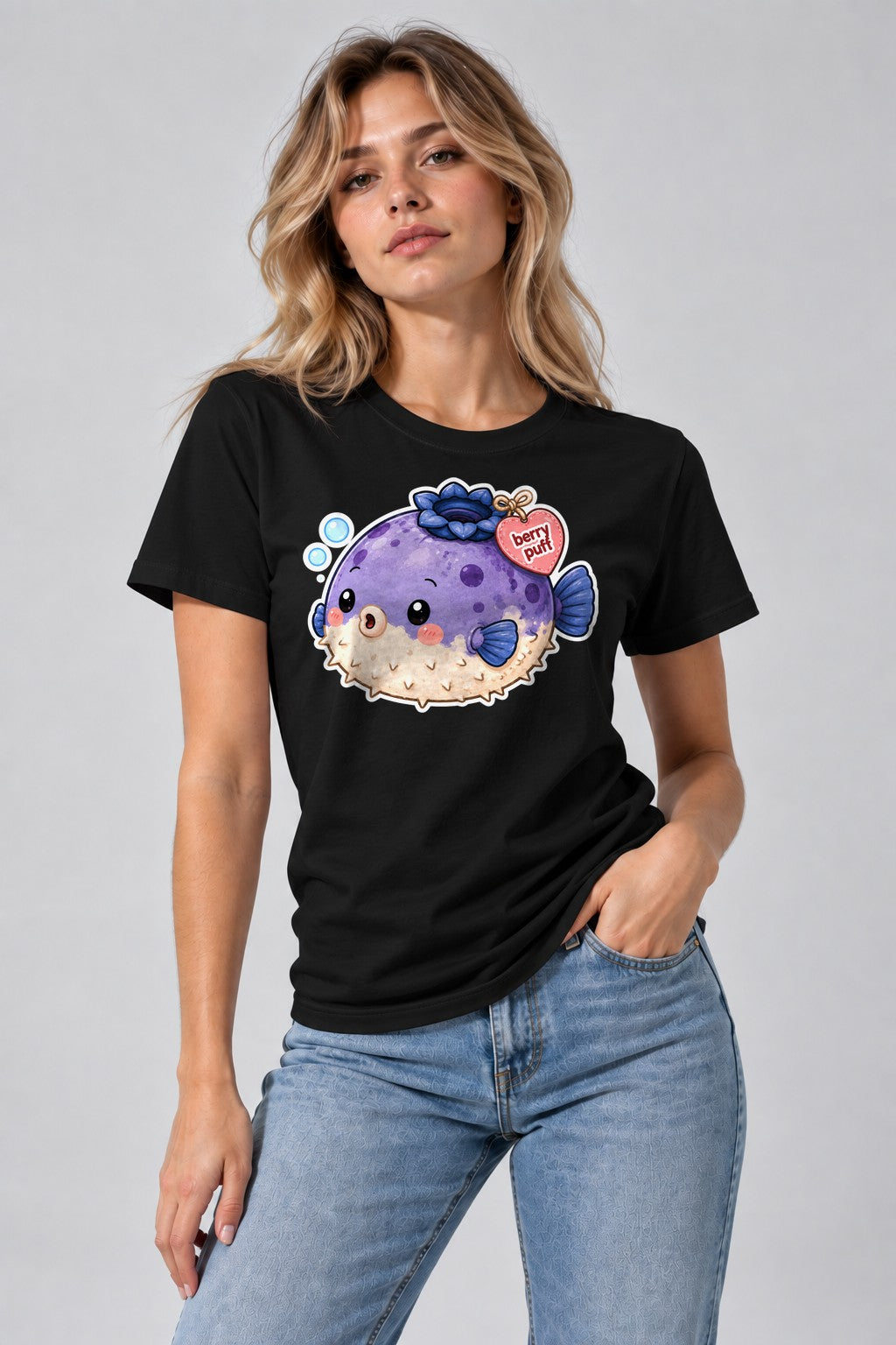 Berry Puff Blowfish - Black