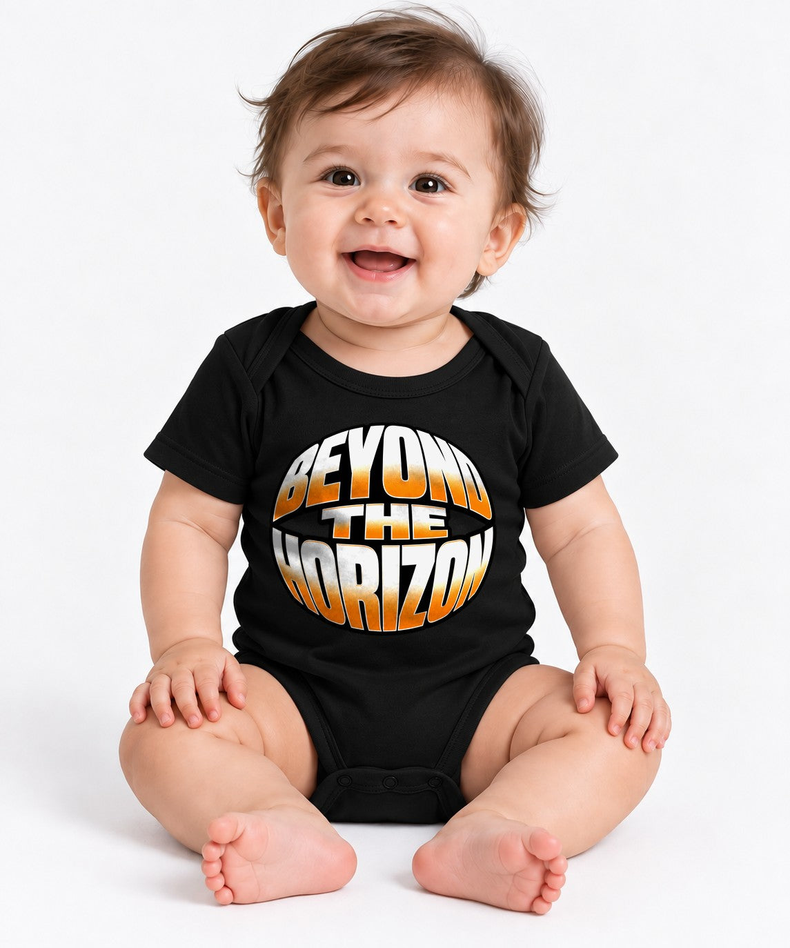 Beyond The Horizon Circular Retro Or - Black