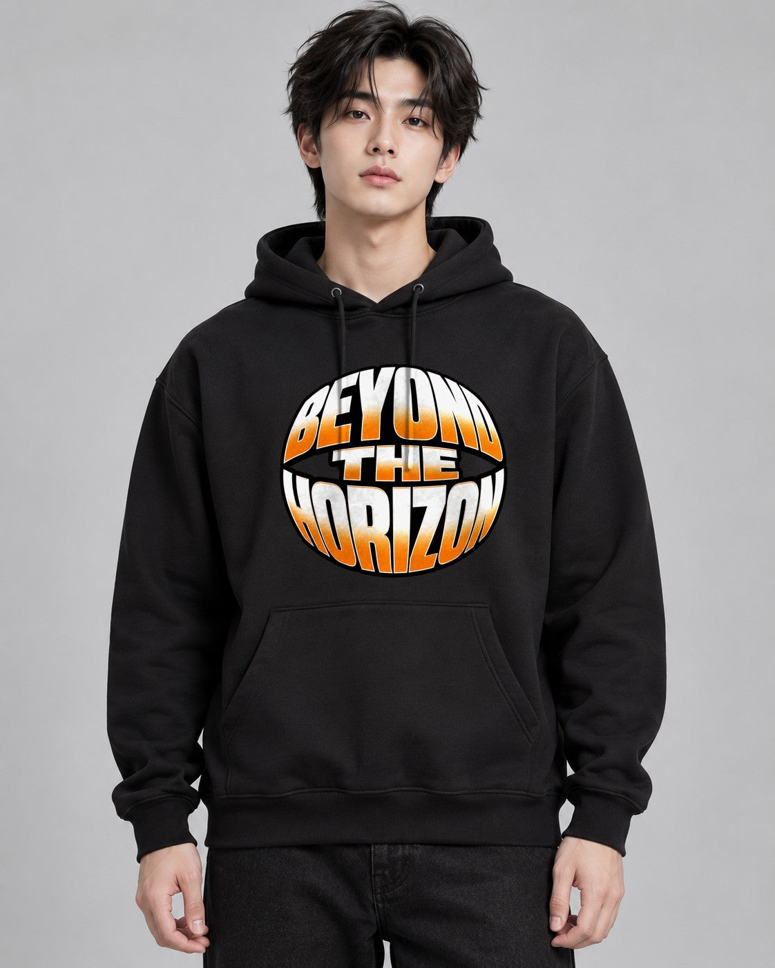 Beyond The Horizon Circular Retro Or - Black