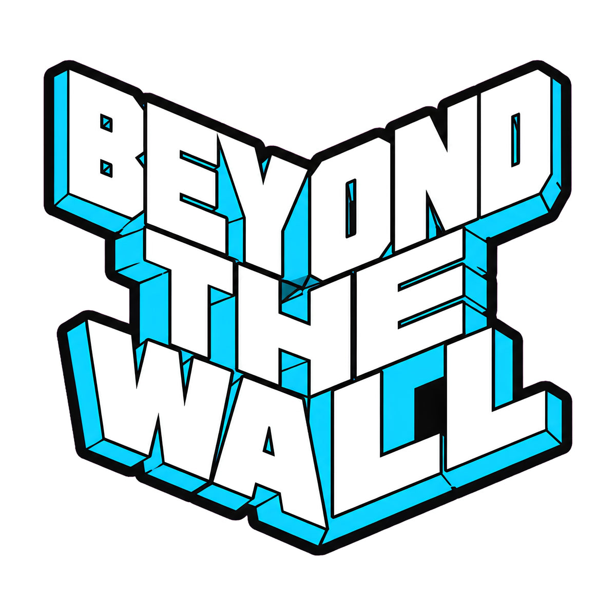 Beyond The Wall Ice Typography Shirt - 3D Block Letter Design