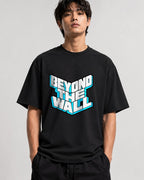 Beyond The Wall Ice Typography Shirt - 3D Block Letter Design - Black