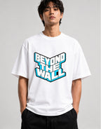 Beyond The Wall Ice Typography Shirt - 3D Block Letter Design - White