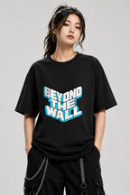 Beyond The Wall Ice Typography Shirt - 3D Block Letter Design - Black