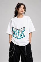 Beyond The Wall Ice Typography Shirt - 3D Block Letter Design - White