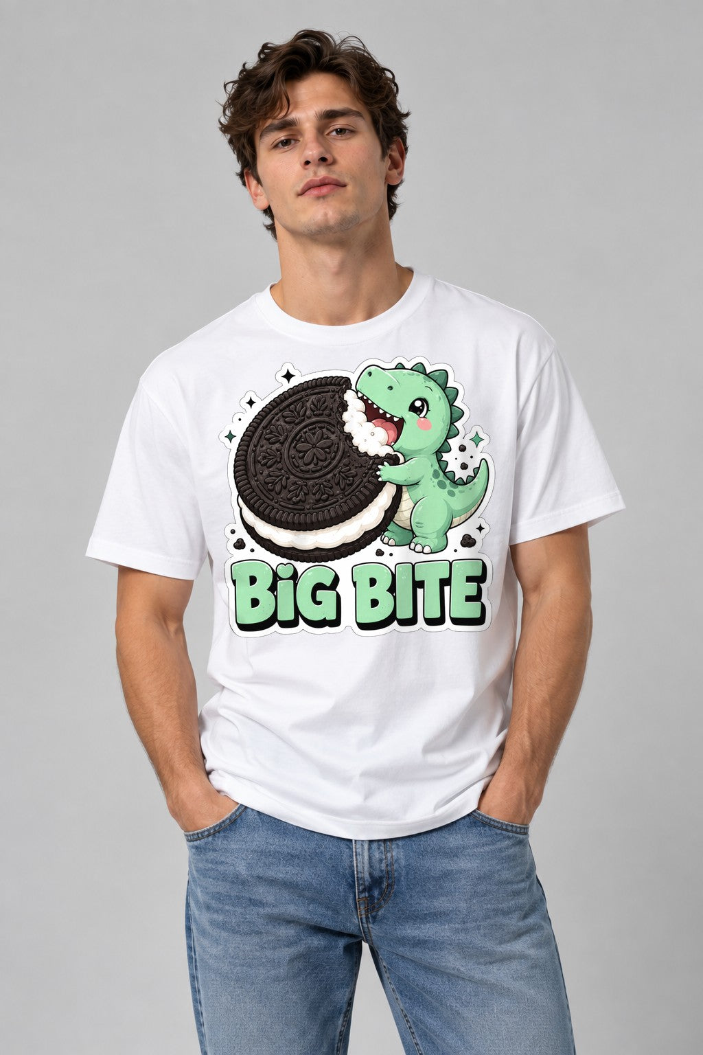 Big Bite Dino - White