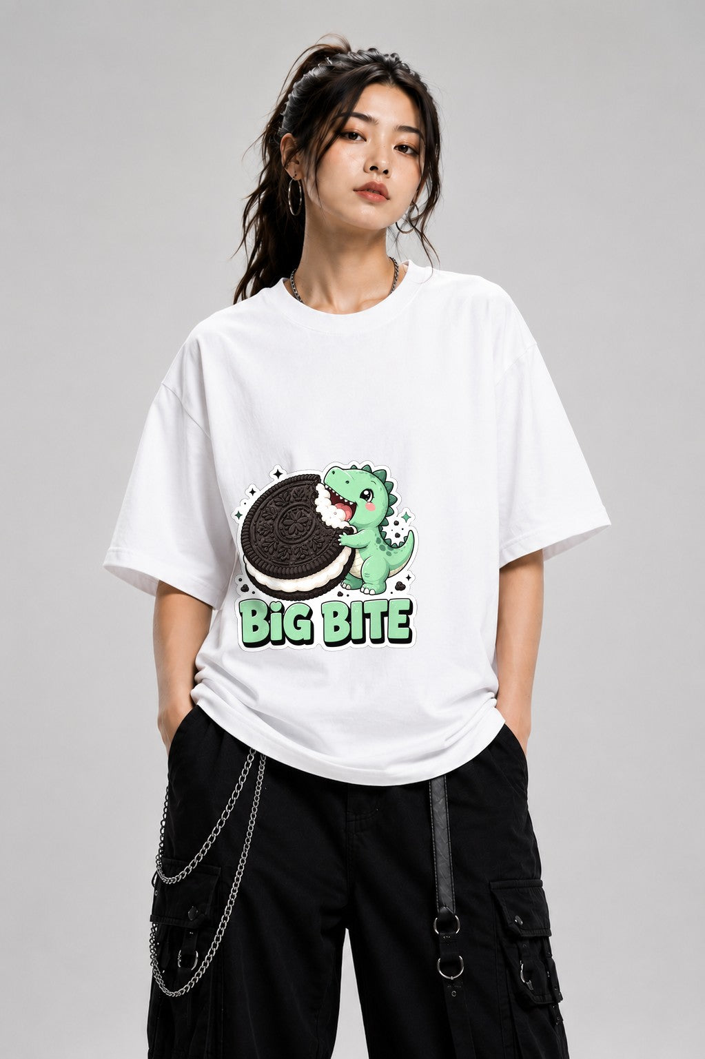 Big Bite Dino - White