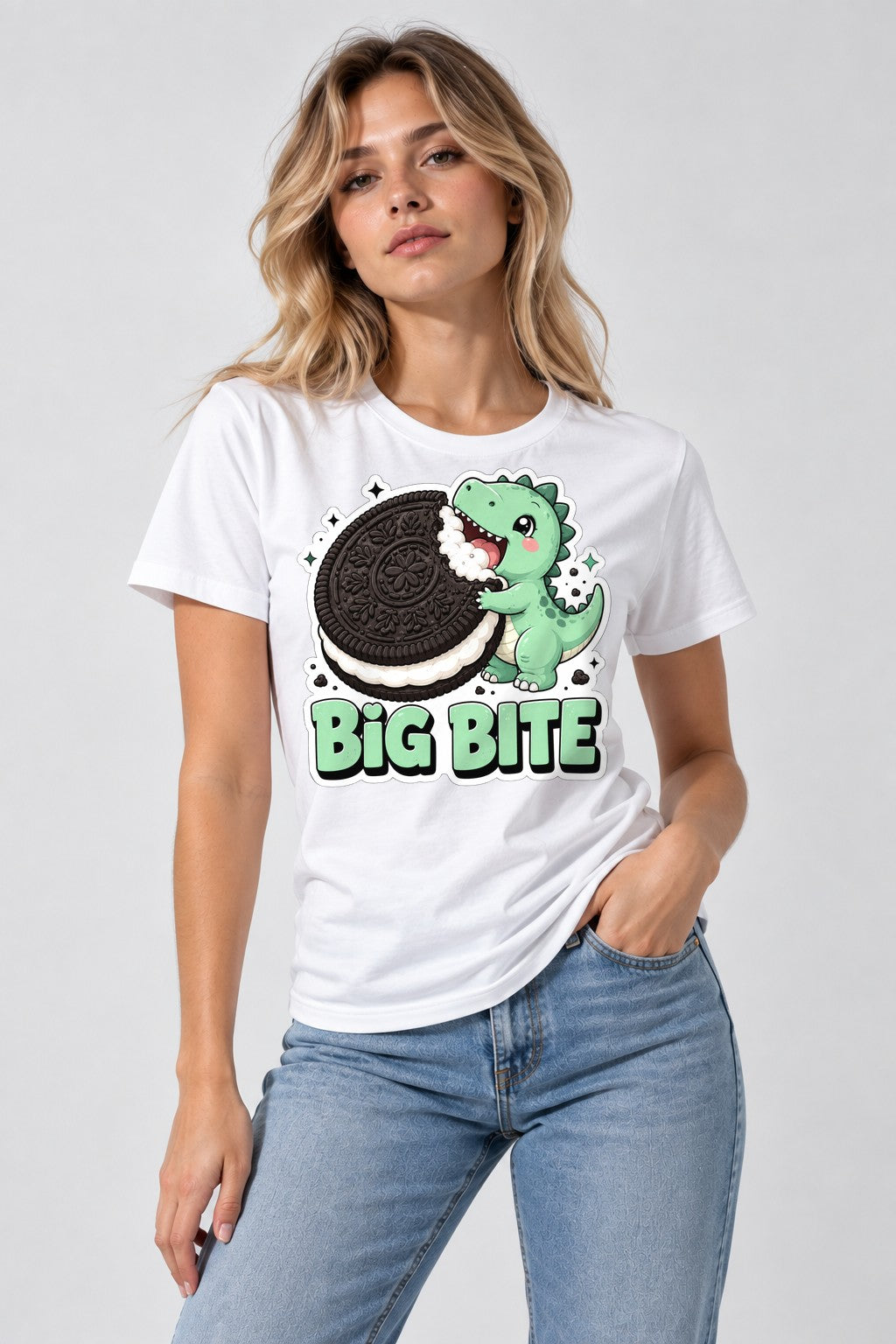Big Bite Dino - White