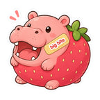 Big Bite Strawberry Hippo