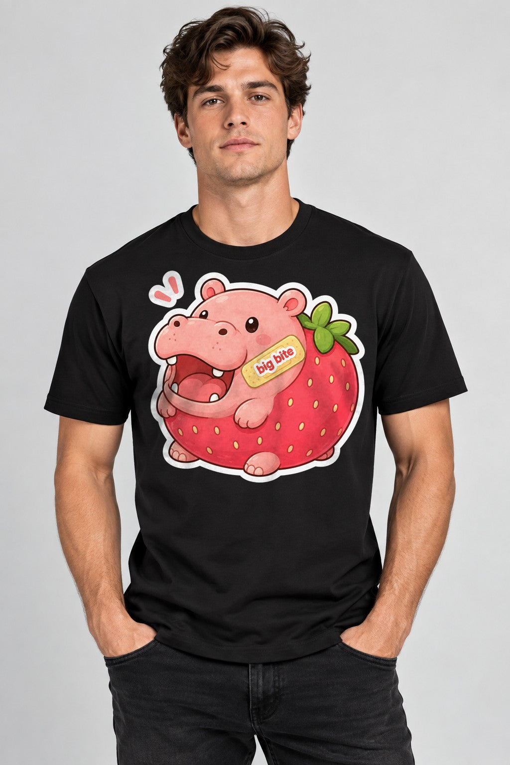 Big Bite Strawberry Hippo - Black