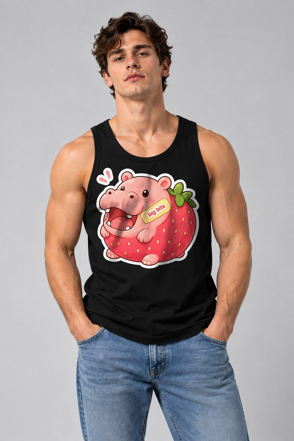 Big Bite Strawberry Hippo - Black