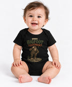 Bigfoot Footprint Cryptid Mystery Hu - Black