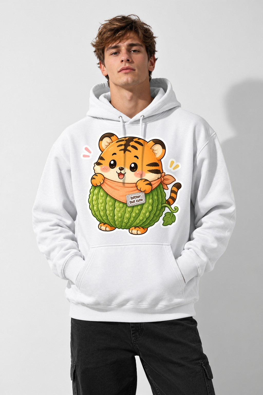 Bitter But Cute Tiger - White