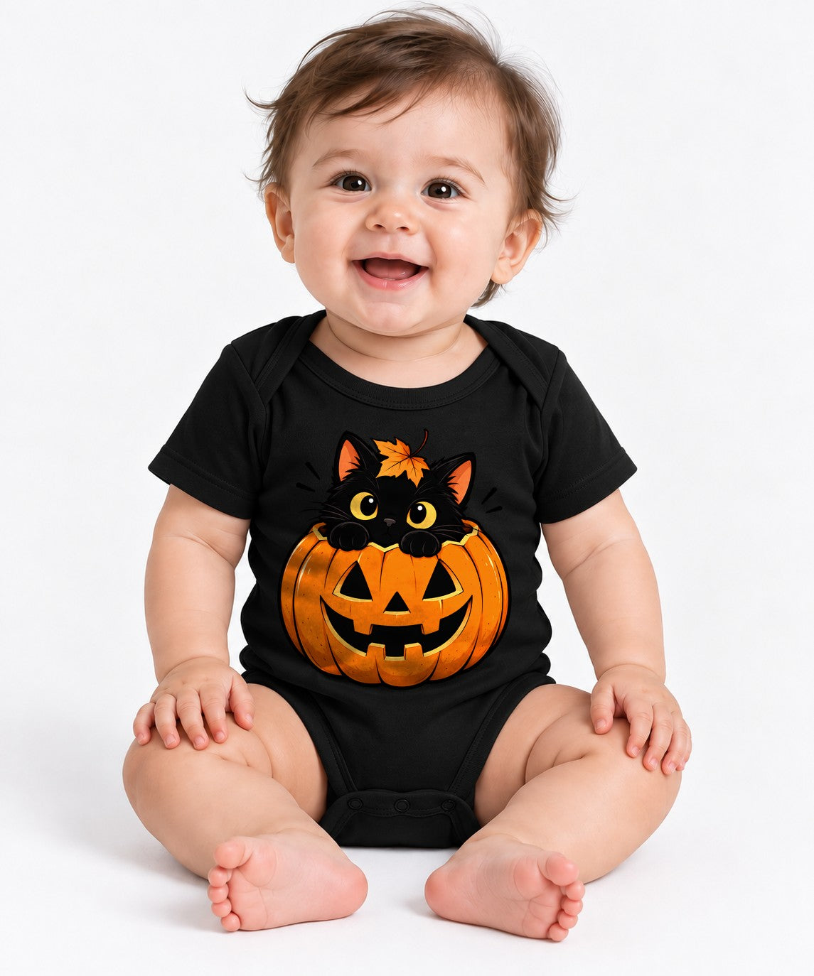 Black Cat Pumpkin - Black