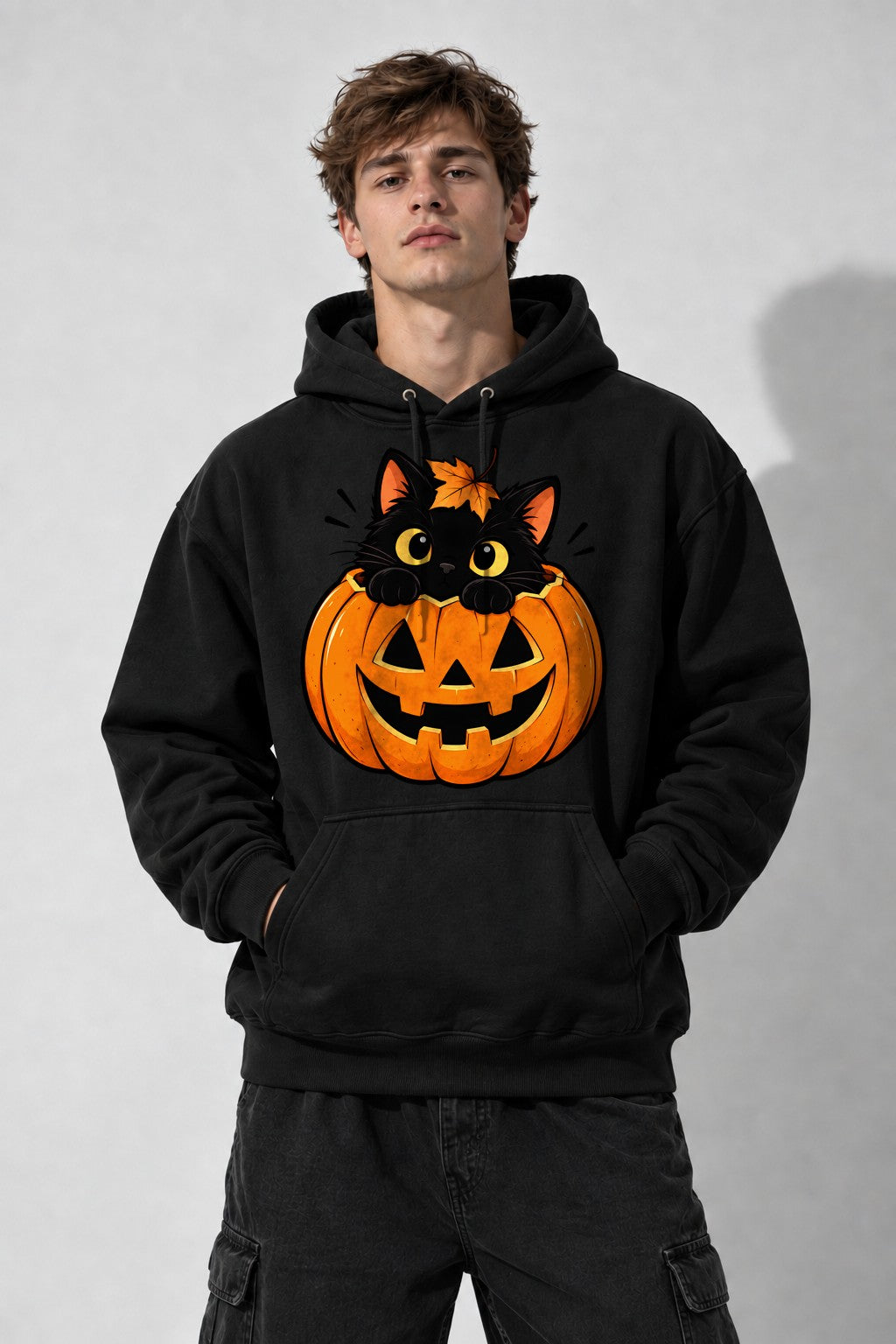 Black Cat Pumpkin - Black