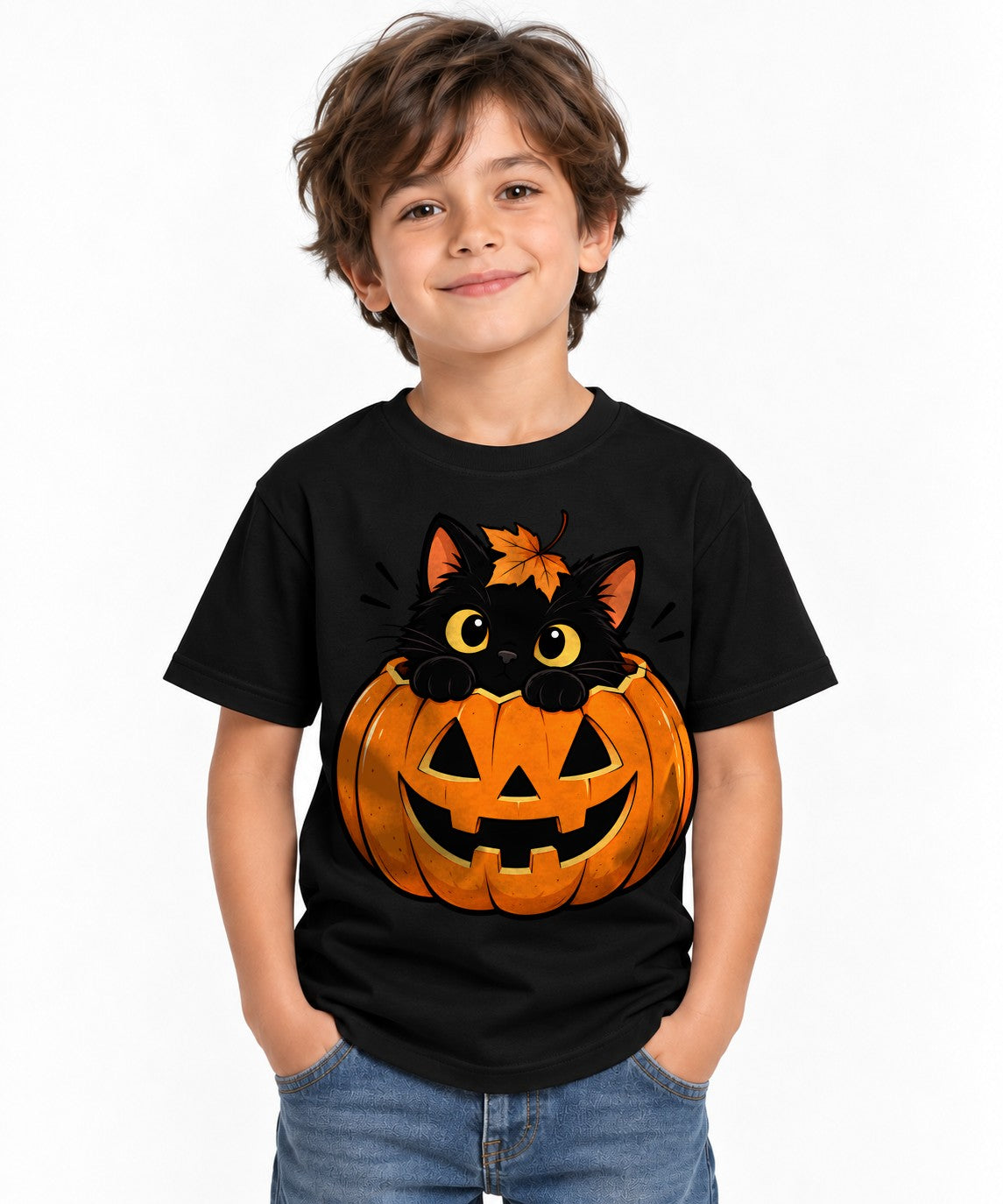 Black Cat Pumpkin - Black