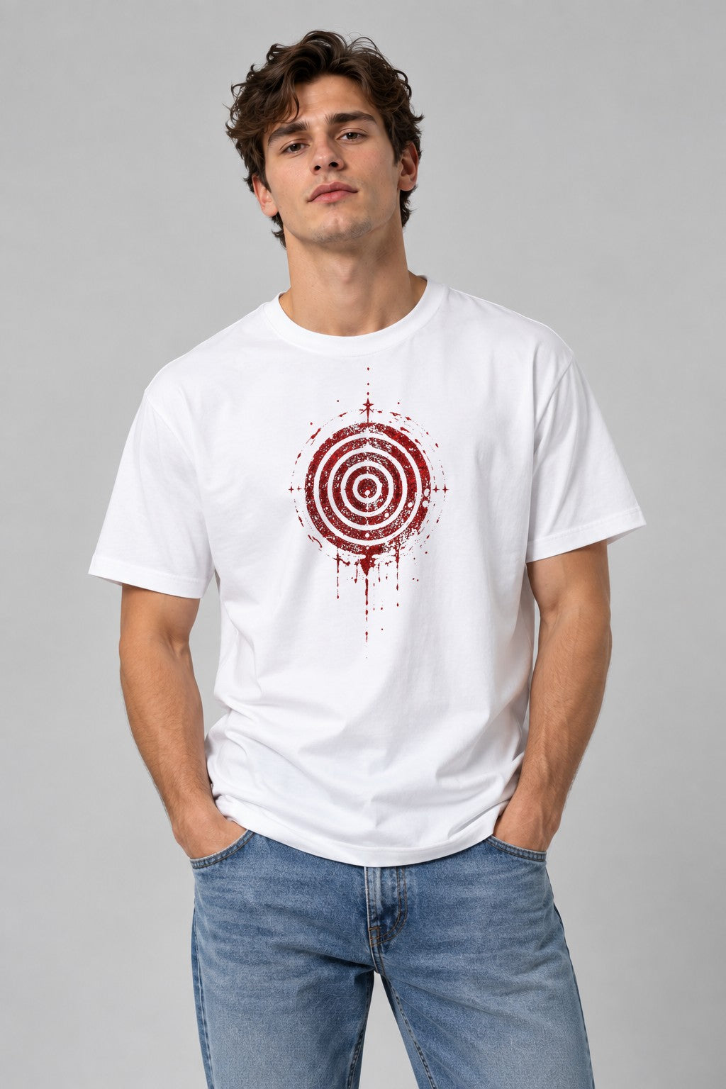 Bleeding Bullseye - White