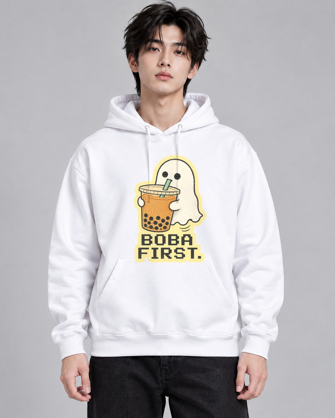 Boba First Ghost - White