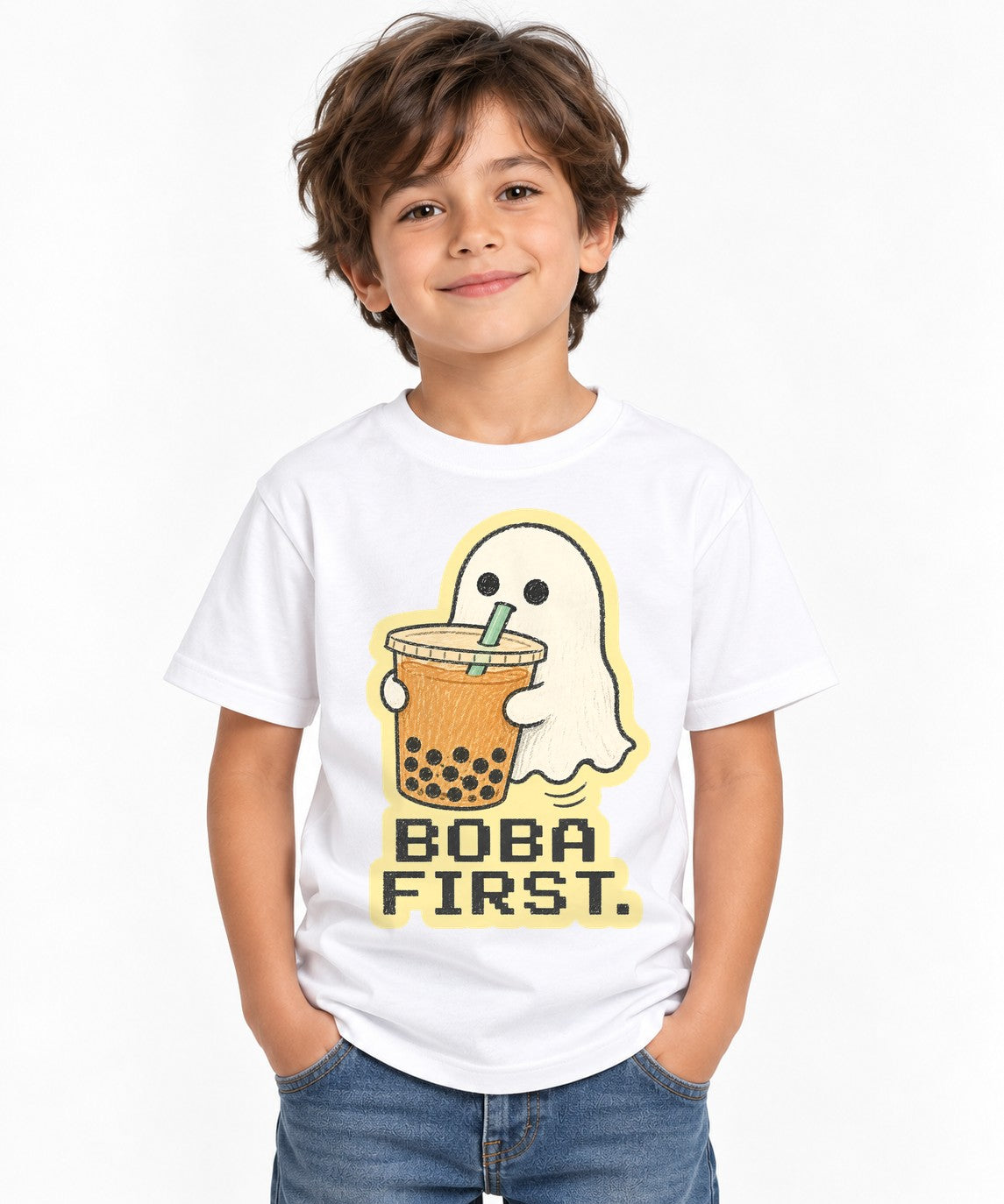 Boba First Ghost - White