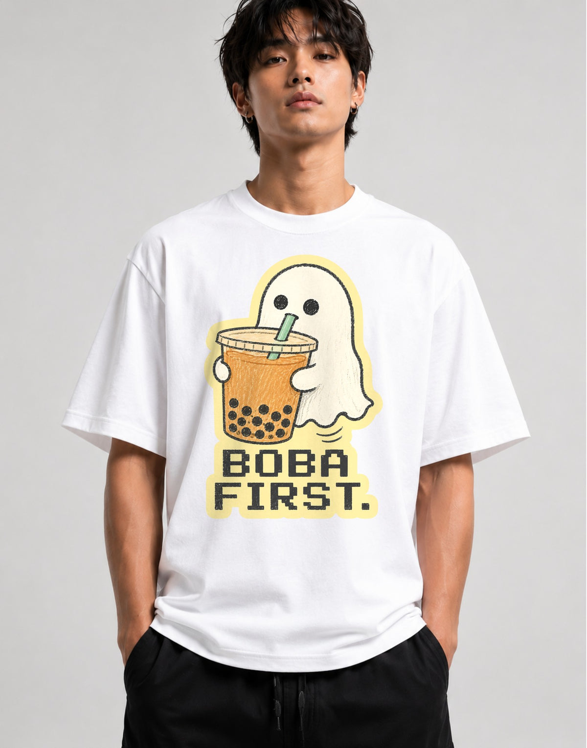 Boba First Ghost - White