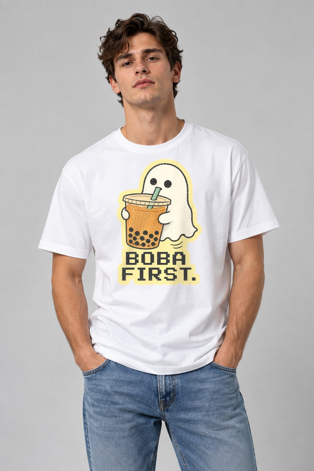 Boba First Ghost - White