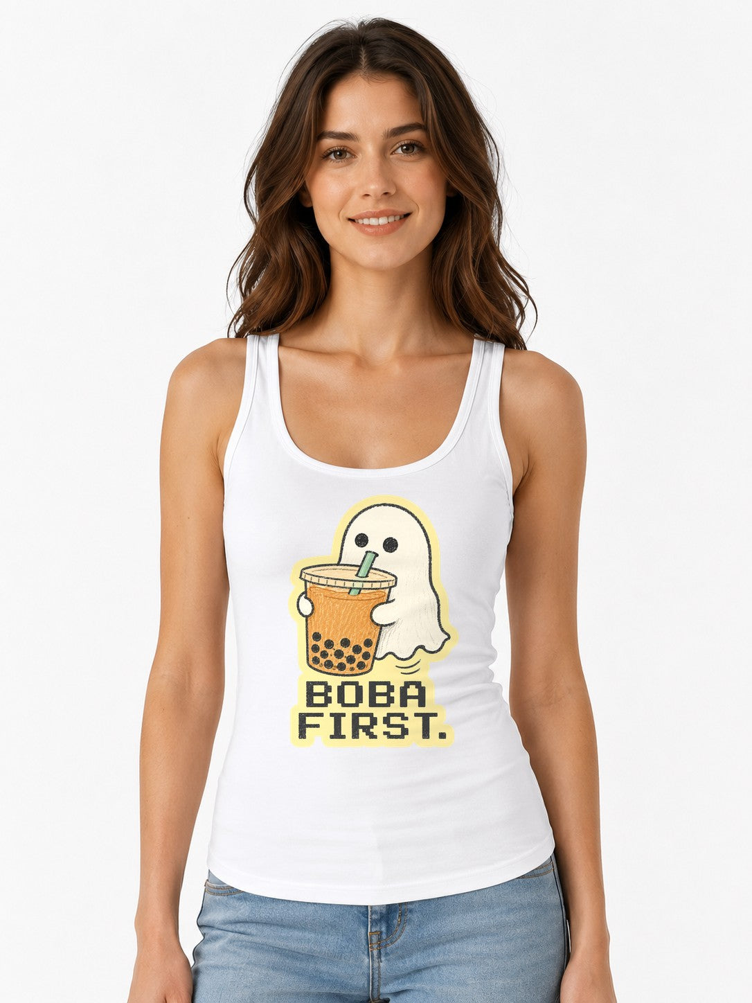 Boba First Ghost - White