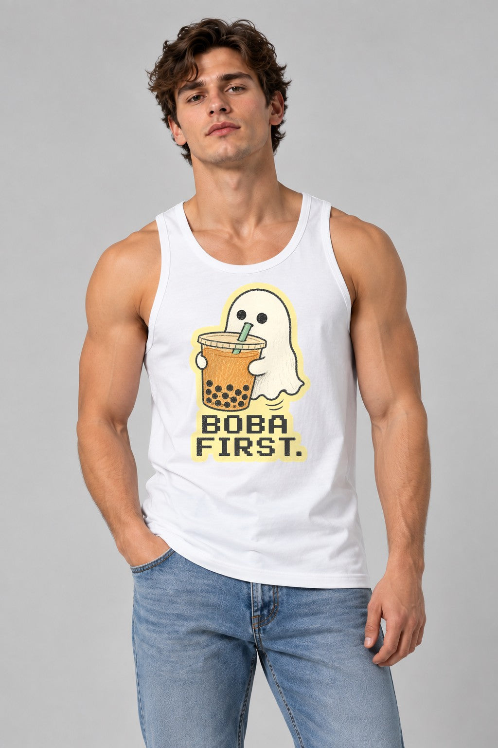Boba First Ghost - White