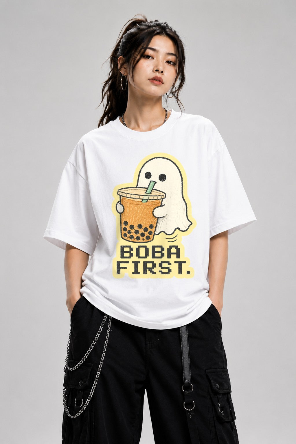 Boba First Ghost - White