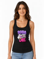 Boba or Die Shirt - Kawaii Bubble Tea Ghost Graphic Tee - Black