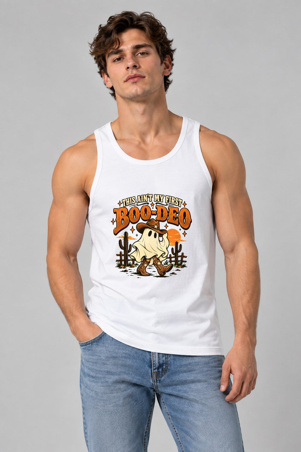 Boo-deo Ghost Cowboy - White
