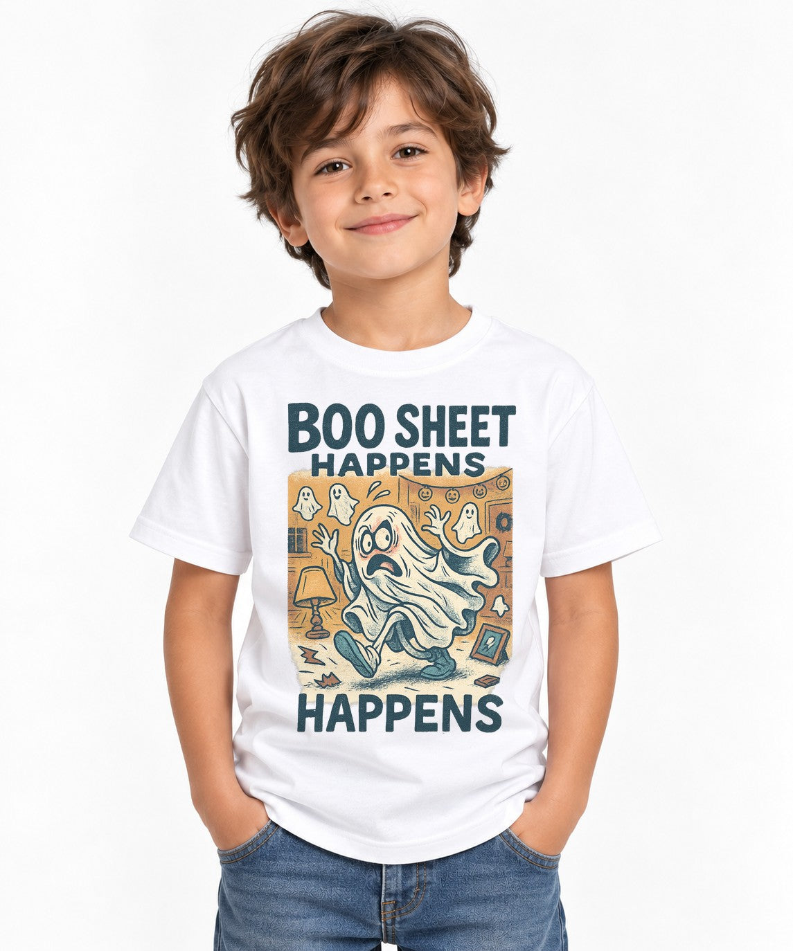 Boo Sheet Happens - White