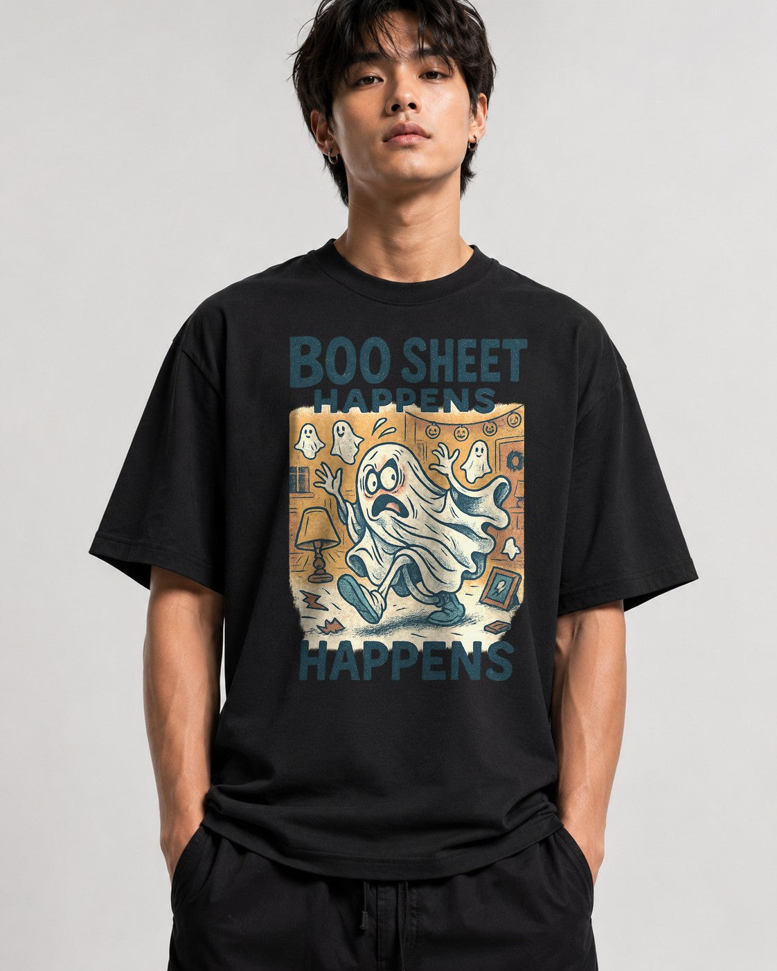 Boo Sheet Happens - Black