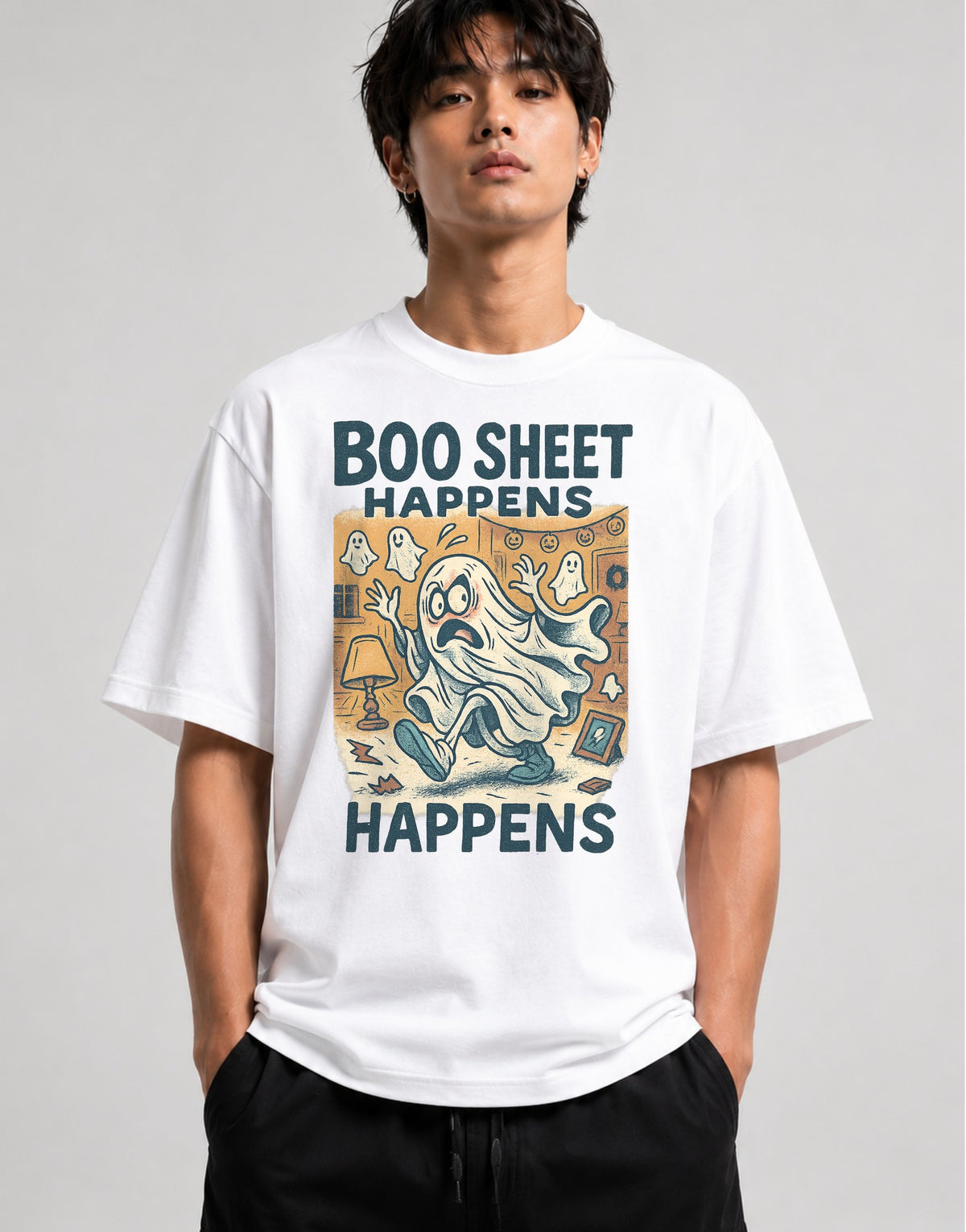 Boo Sheet Happens - White