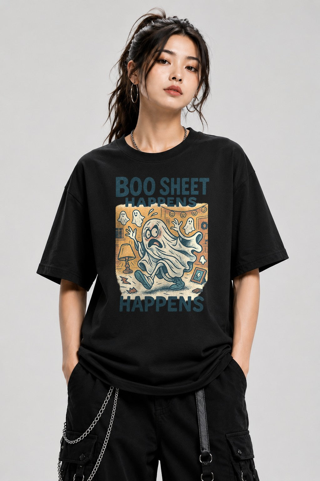 Boo Sheet Happens - Black