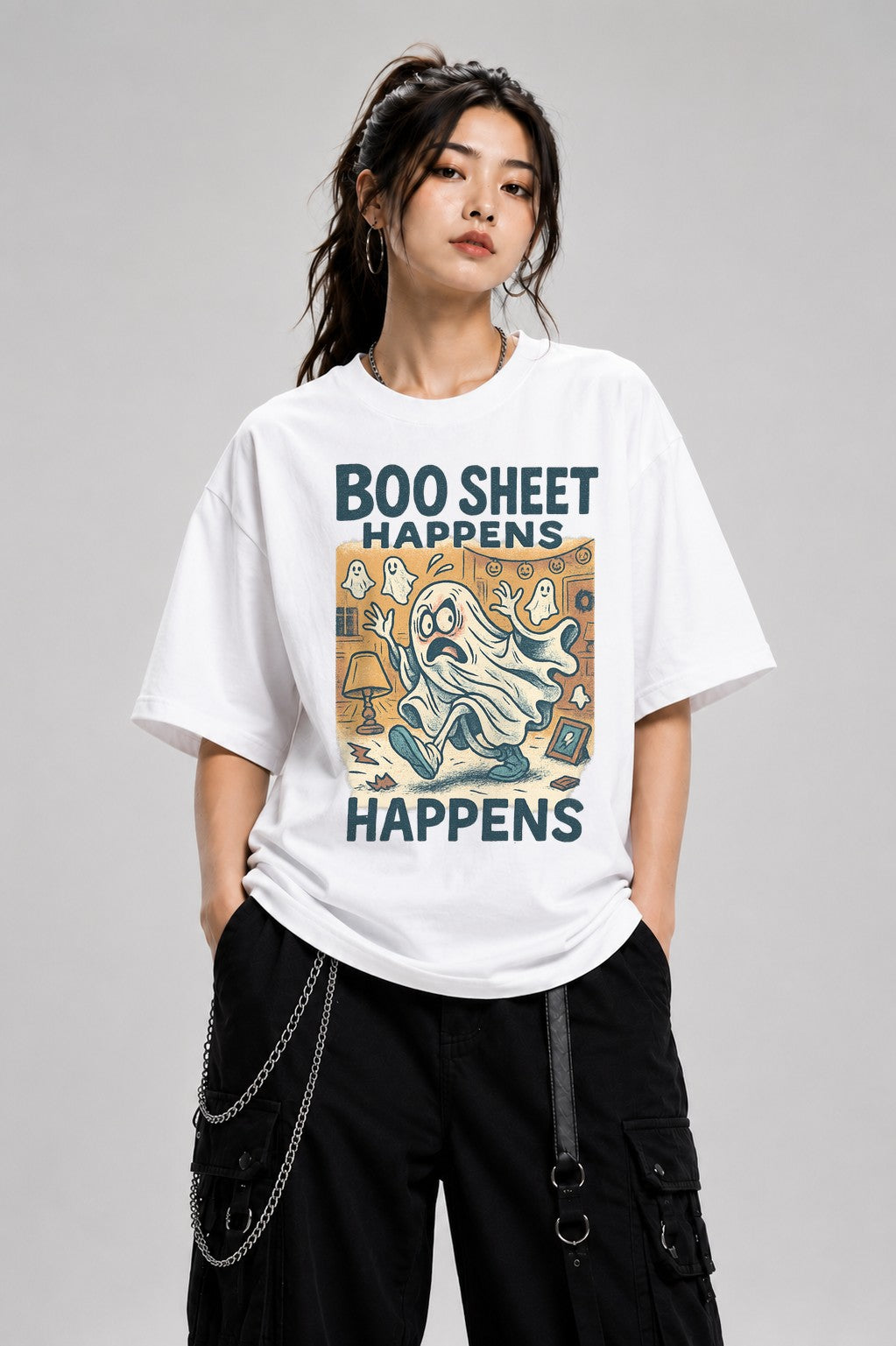 Boo Sheet Happens - White