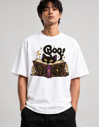 Boo Spellbook Cat - White