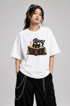 Boo Spellbook Cat - White