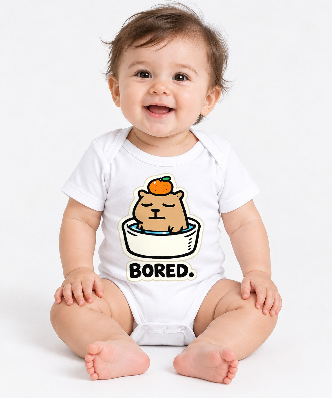 Bored Capybara Bath - White