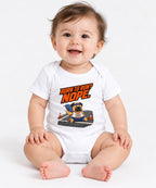 Born to Run Nope Pug Shirt - Funny Lazy Dog Meme Tee - White