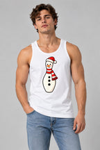 Bowling Pin Snowman - White