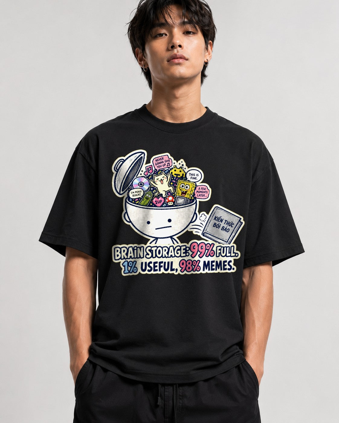 Brain Storage Full - Black