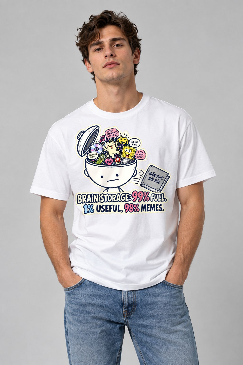 Brain Storage Full - White